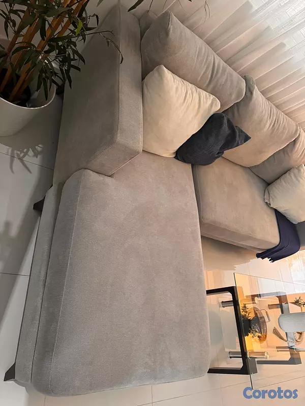 muebles y colchones - mueble L color gris grande y cómodo  3