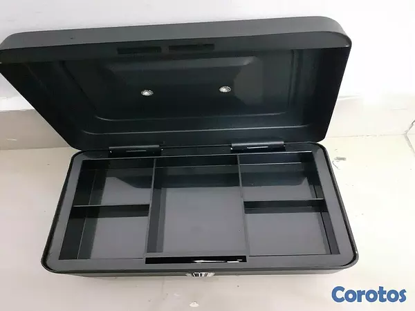decoración y accesorios - Cajon de dinero y moneda con llave 20 cms 3