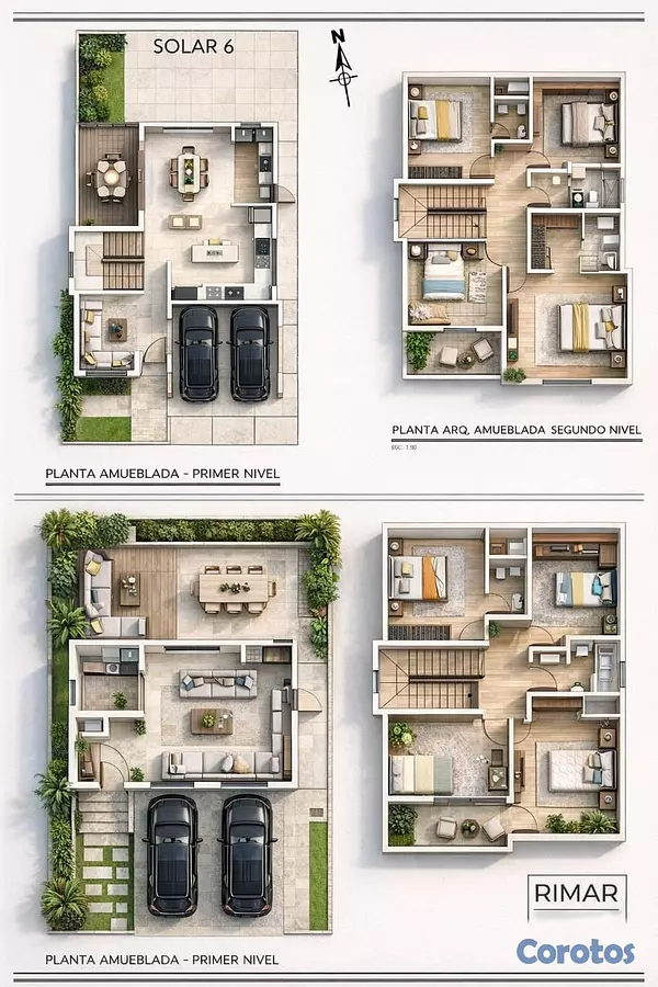 casas - Casa en Planos en Proyecto Privado, Santiago 2