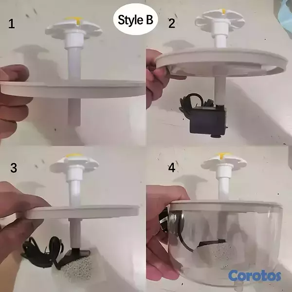 animales y mascotas - Fuente de agua para gatos 1.5 litros 7