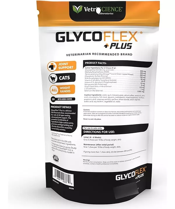 Salud y Equipamiento Médico - Vetriscience Glycoflex Plus Condroitin Suplemento De Cadera 2
