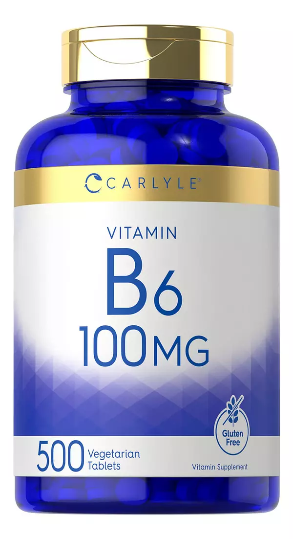 Salud y Equipamiento Médico - Carlyle Vitamina B6 100mg | 500 Comprimidos | Vegetariano, S 2