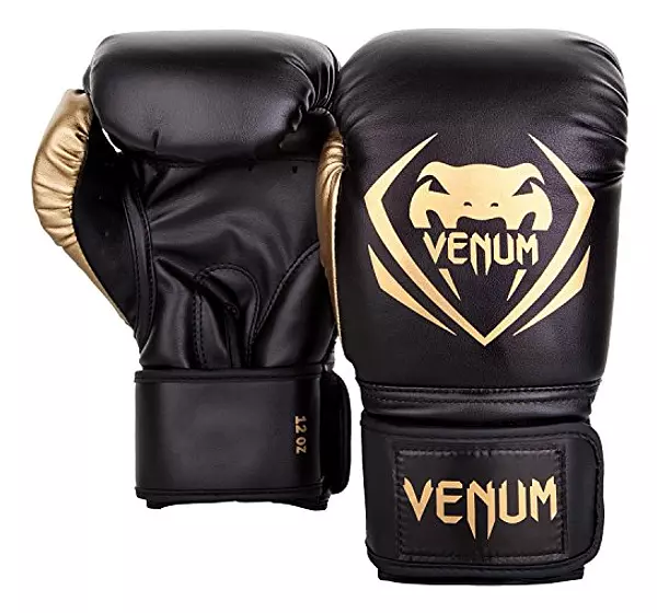 Salud y Equipamiento Médico - Guantes De Boxeo Contendiente Venum Negro - Gold 14 Oz 2