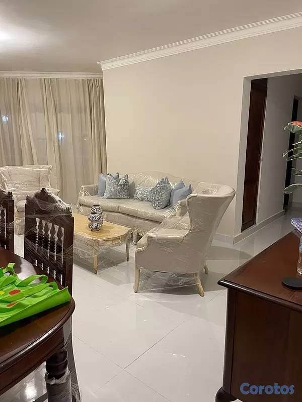muebles y colchones - Juego de sala clásico elegante color beige 3