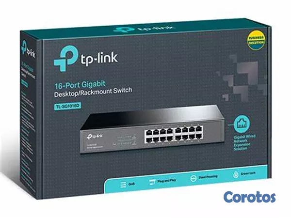 computadoras y laptops - SWITCH 16 PUERTOS TP-LINK 16 PUERTOS GIGABIT 2