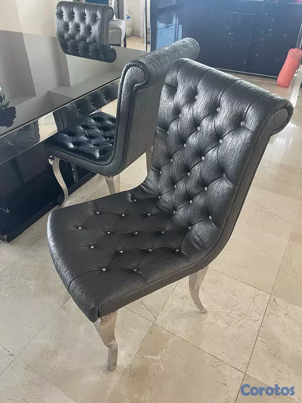 muebles y colchones - Juego de Comedor Contemporáneo de 6 sillas 4