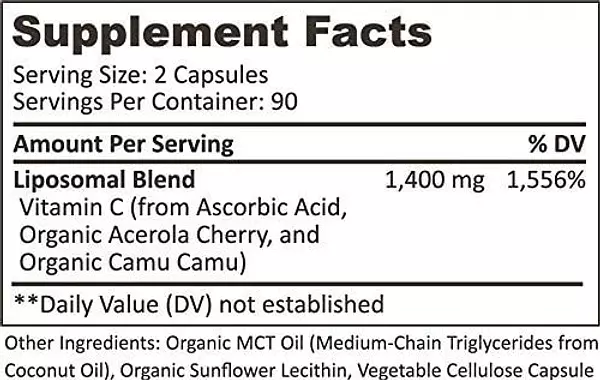 Salud y Equipamiento Médico - Vitamina C 1400mg Earthen Supplement 2