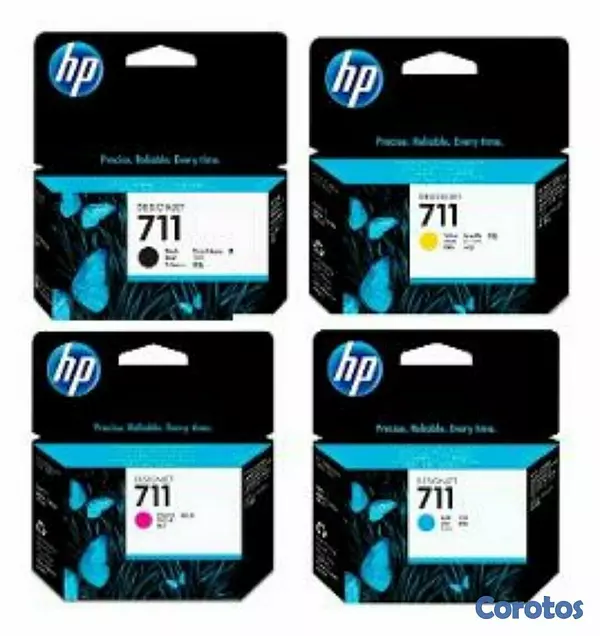 impresoras y scanners - CARTUCHO HP 711 TOTALMENTE ORIGINALES -EN TODOS LOS COLORES  PATA T120 T130 2