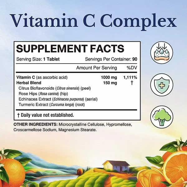 Salud y Equipamiento Médico - Vitamina C Vitalitown 90caps - Uni - Unidad A $1805 2