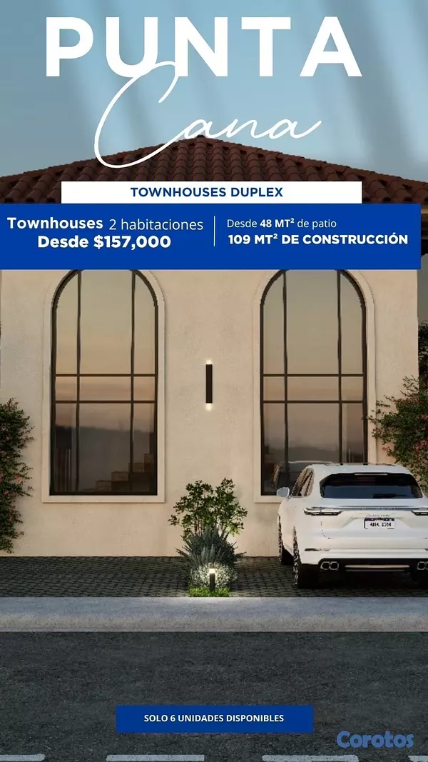 casas vacacionales y villas - venta de villas duplex tipo townhouse en punta cana República Dominicana  3
