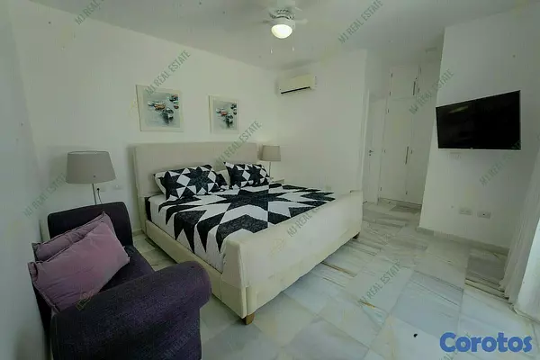 casas vacacionales y villas - Villa amueblada en Playa Nueva Romana, individual 2
