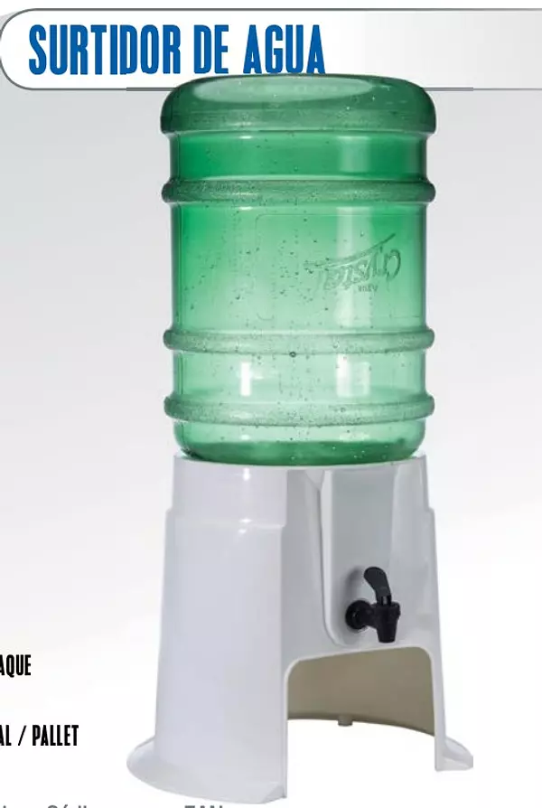cocina - Surtidor Manual de botellon. Base. Dispensador BEBEDERO 3
