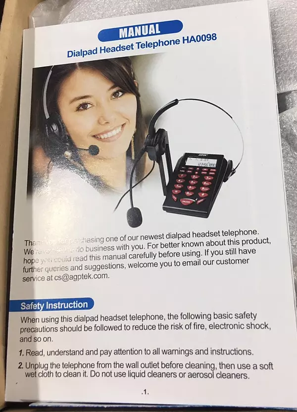 otros electronicos - Teléfono Mono auricular para Call Center  5
