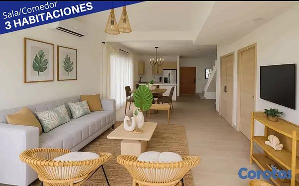 casas vacacionales y villas - venta de villas en punta cana con opción a jacuzzi República Dominicana  3