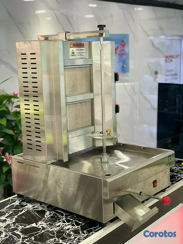 equipos profesionales - Asador kebab shawarma quemadora horno freidora de carnes 7
