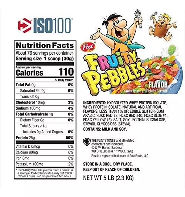 Salud y Equipamiento Médico - Proteina Iso 100 Afrutada 5 Lbs 2