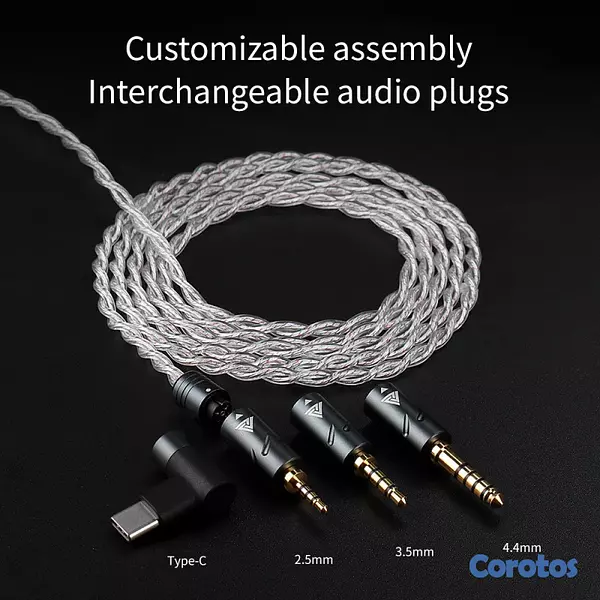camaras y audio - Cable modular audio c/Mic para gaming QKZ Q7-Max 9