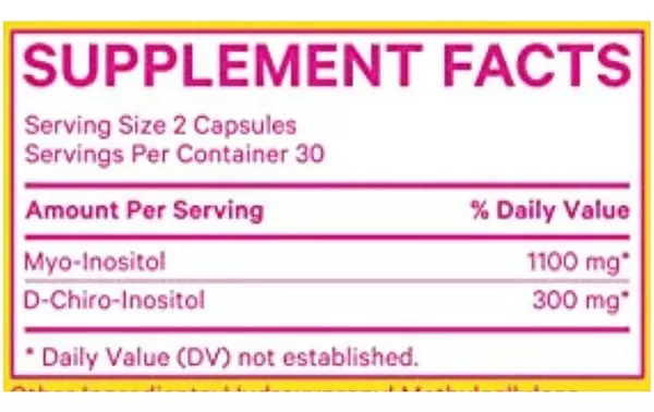 Salud y Equipamiento Médico - Inositol 60caps -  Pink Stork - Un - Unidad A $5765 2