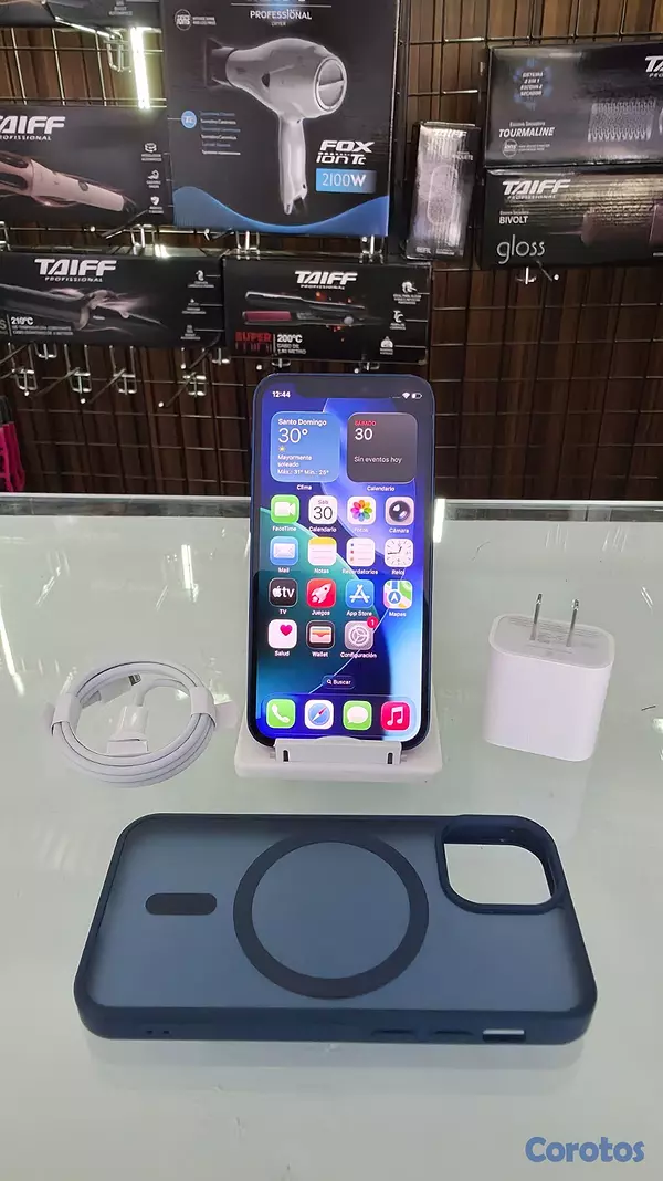 celulares y tabletas - iPhone 12 Mini 64GB Azul desbloqueado de fabrica 2