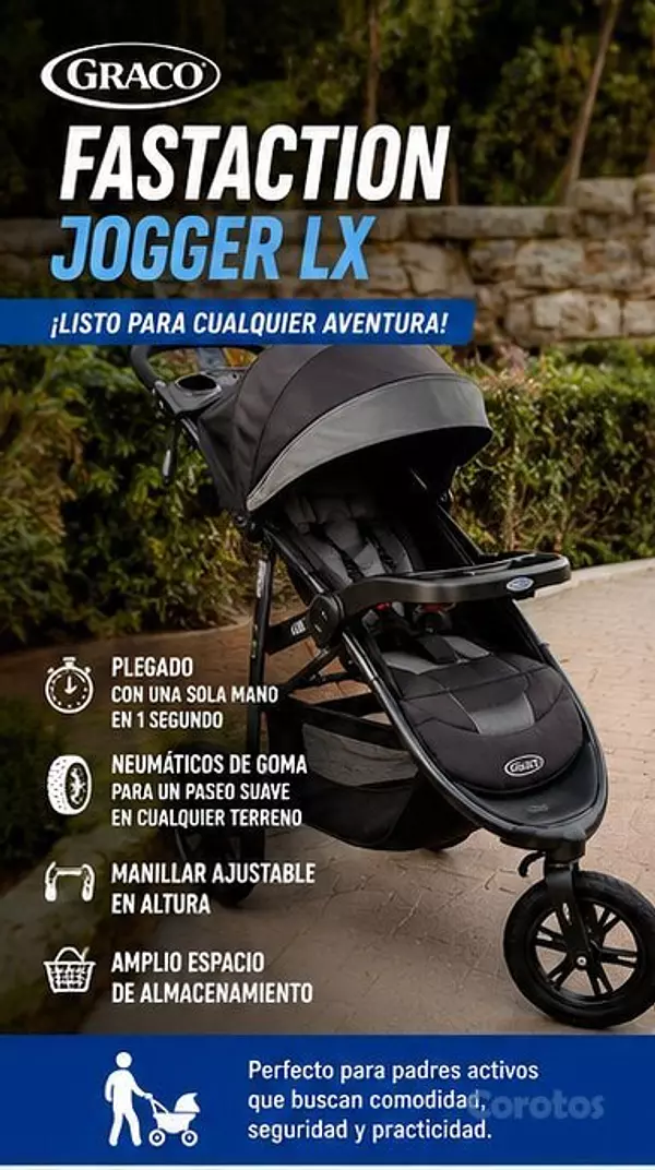 coches y sillas - Coche Graco FastAction Jogger LX 5
