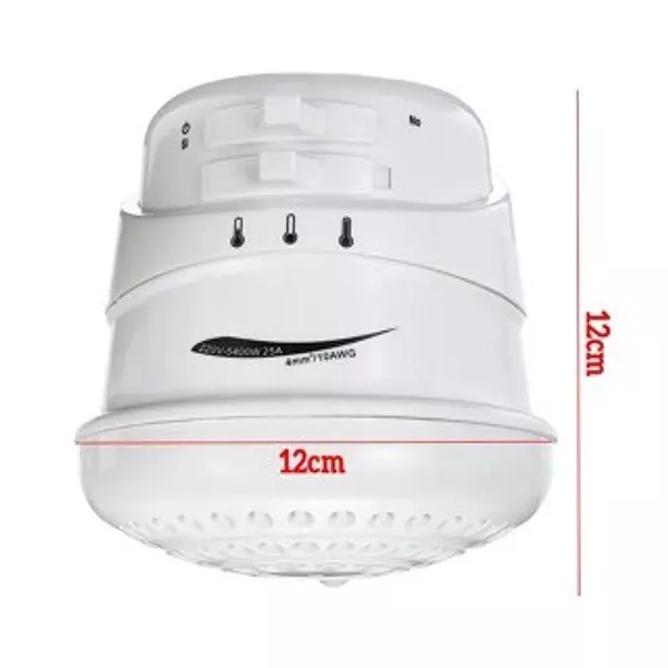 electrodomesticos - Calentador de agua de 5400W, cabezal de ducha eléctrico de 110V instantaneo  1