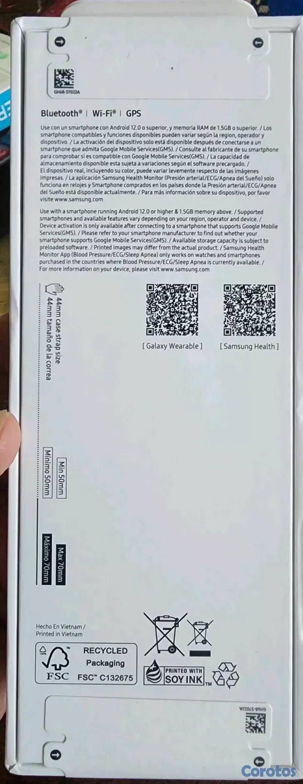 otros electronicos - Reloj inteligente Samsung Galaxy wacth 8  2