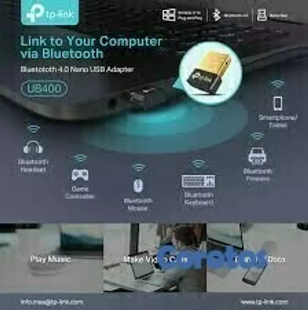 computadoras y laptops - Adaptador tp-link  Nano USB Bluetooth 4.0 UB400 usb 2.0 UB400 2