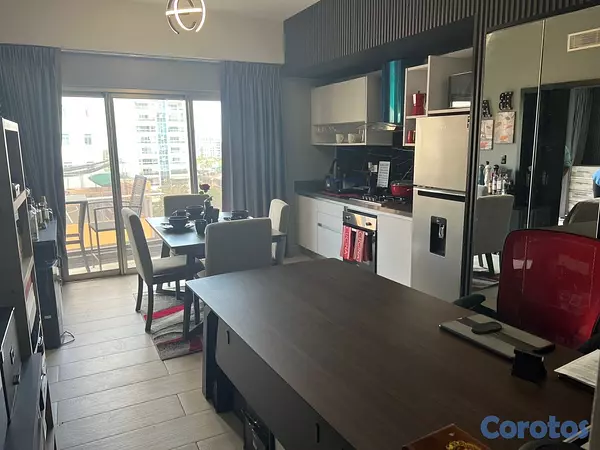 apartamentos - vendo amueblado bella vista sur torre de lujo una habitación 1.5 baños balcón  2