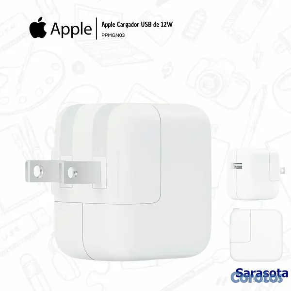 accesorios para electronica - Apple Cargador 12W para iPad PPMGN03 2
