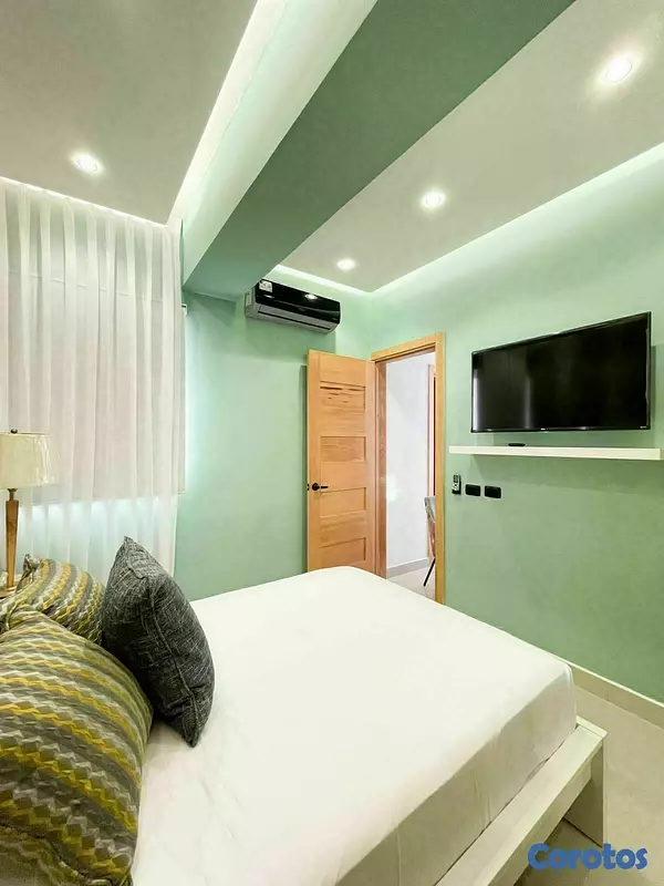apartamentos - Alquilo en Torre Apto Amueblado de 2 Habs PD264 3