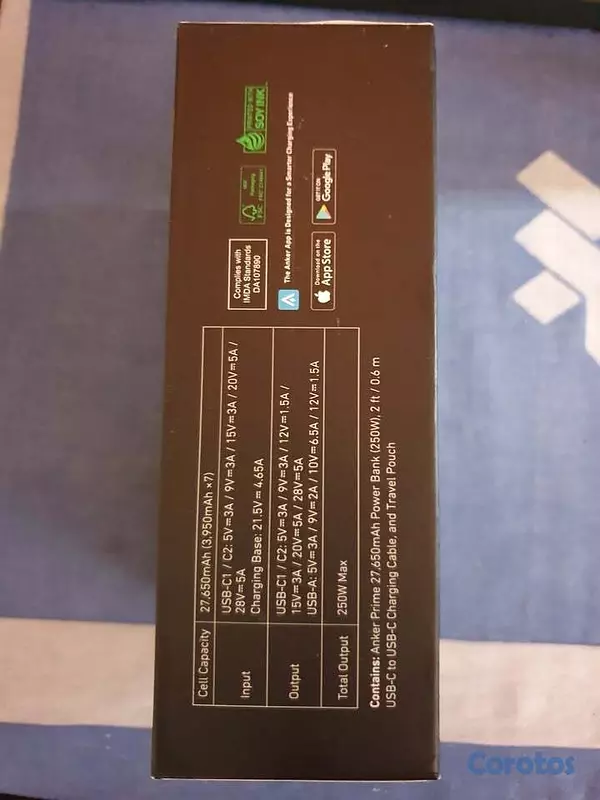 accesorios para electronica - Anker Prime Power Bank 27,650 mAh / 250W 2
