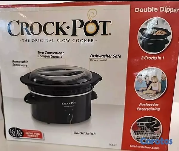 electrodomesticos - Olla de cocción lenta la original Crock-Pot Double Dipper 6