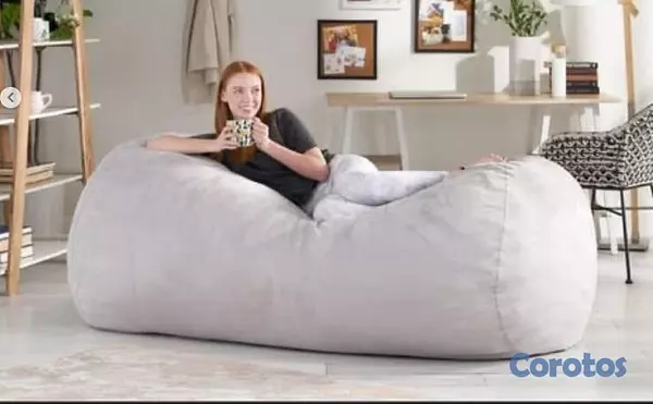 muebles y colchones - Sillon moderno tipo Puff 2-3 personas 2