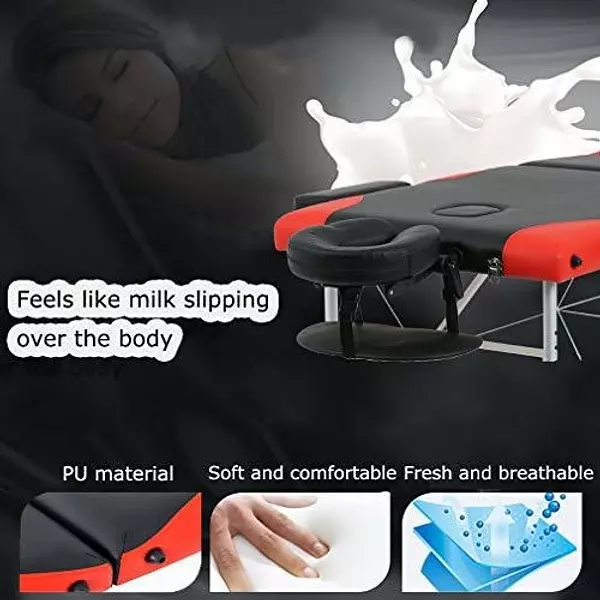Salud y Equipamiento Médico - Mesa De Masaje Cama De Spa Cama De Masaje 3 Pliegues Mesa D 4