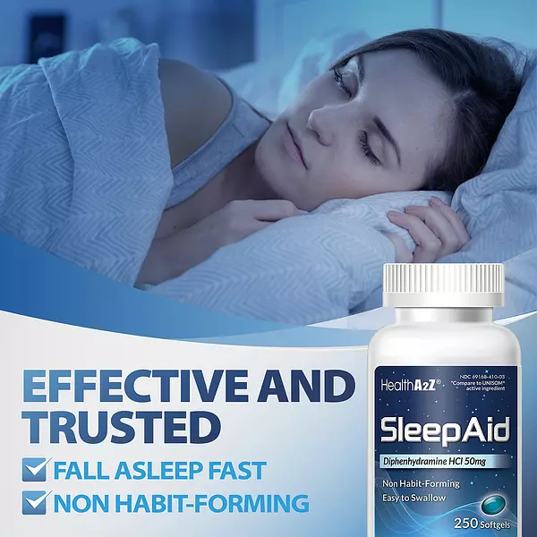 Salud y Equipamiento Médico - Ayuda Para Dormir, Difenhidramina, Hcl 50mg 250cap Healtha2z 5