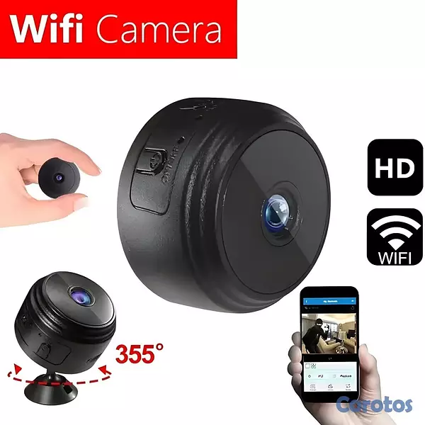camaras y audio - 📹Mini Cámara WiFi con Micrófono Visión Nocturna Al 2