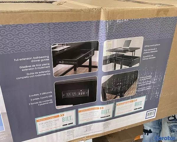 muebles y colchones - escritorio nuevo en su caja listo para almar  3
