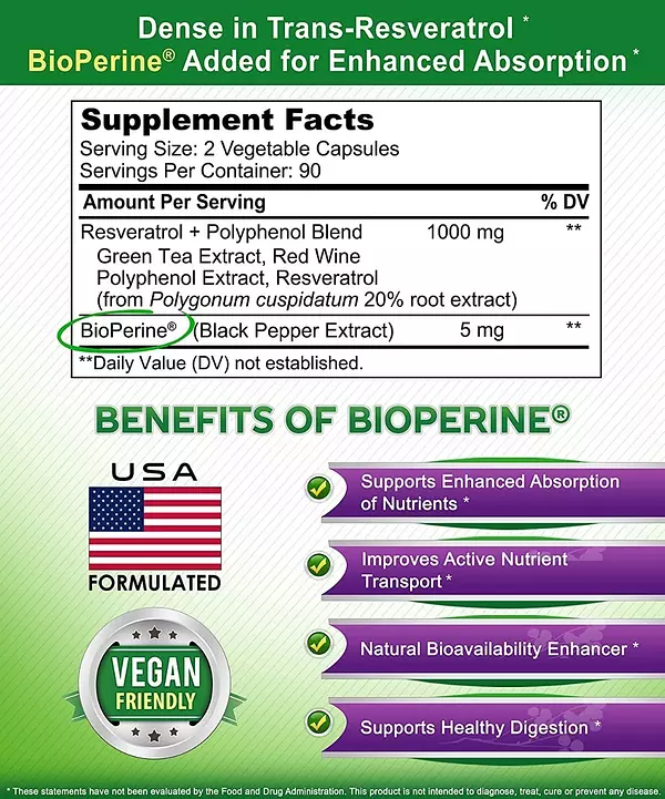 Salud y Equipamiento Médico - Resveratrol Asquared Nutrition 2