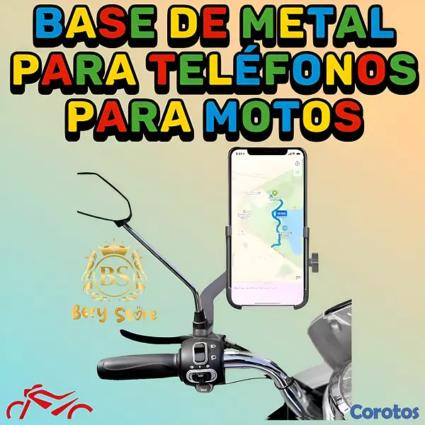 accesorios para vehiculos - 🎀 SOPORTE PARA CELULAR PARA MOTO | SOPORTE DE METAL PARA CELULAR PARA MOTO |  7