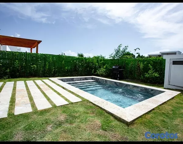 casas vacacionales y villas - Villa en alquiler en VistaCana Amueblada 3 habitaciones piscina y jardín privado 6