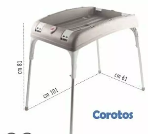 cuidado y nutricion - Vendo bañera con soporte para bañar Bebe marca Ok Baby precio negociable 4