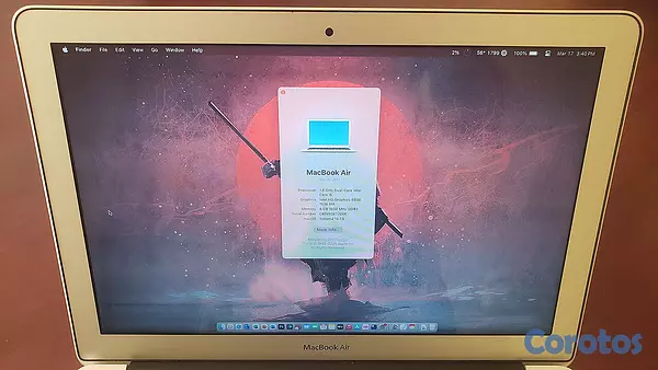 computadoras y laptops - MacBook Air 2017 8Gb RAM y 512Gb de disco 5