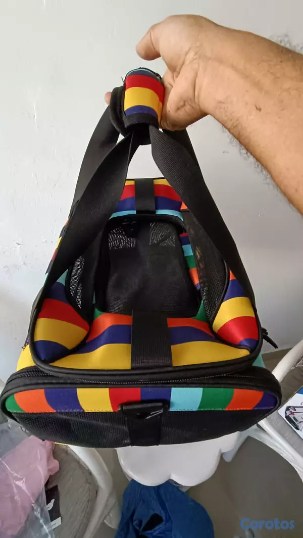 animales y mascotas - bolso transportador colorido para mascotas pequeña 6