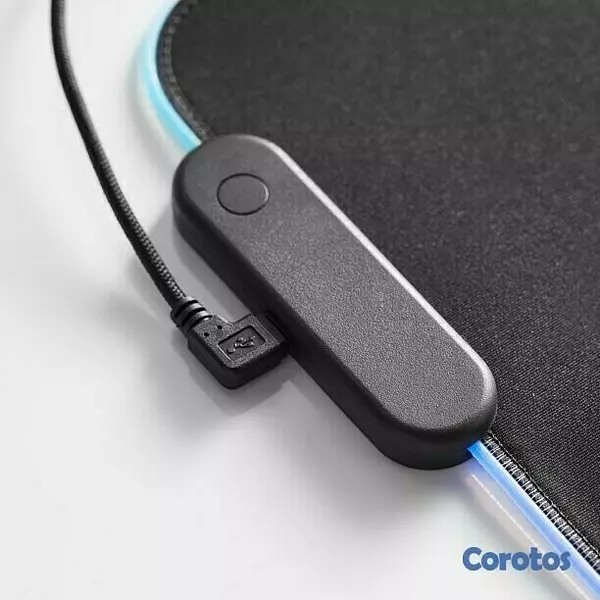 accesorios para electronica - Mousepad Gaming RGB de escritorio para Teclado y Ratón, Goma Impermeable con Bas 5