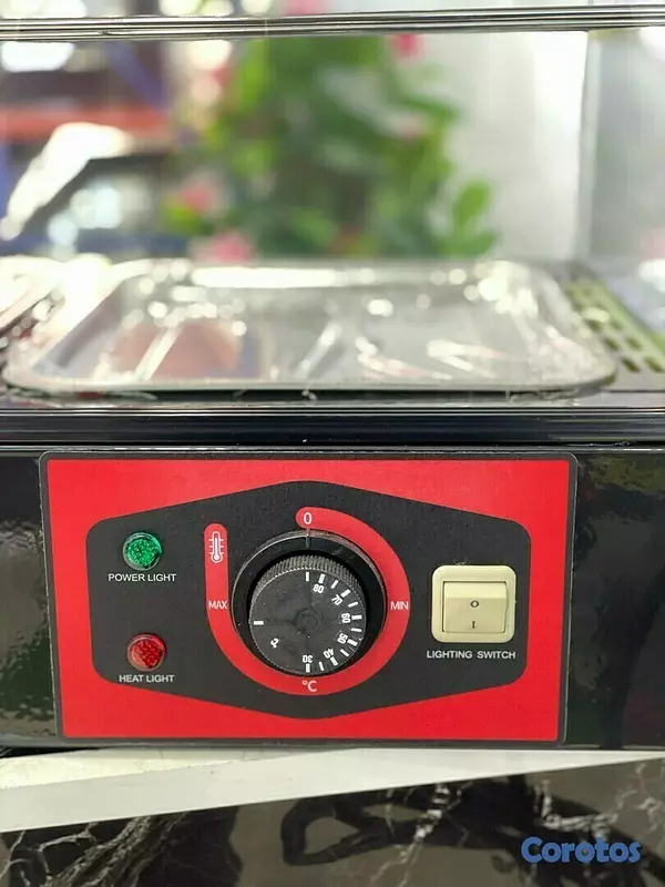 equipos profesionales - Vitrina exhibidora mostrador caliente de comida de 3 niveles 36 pulgadas 4