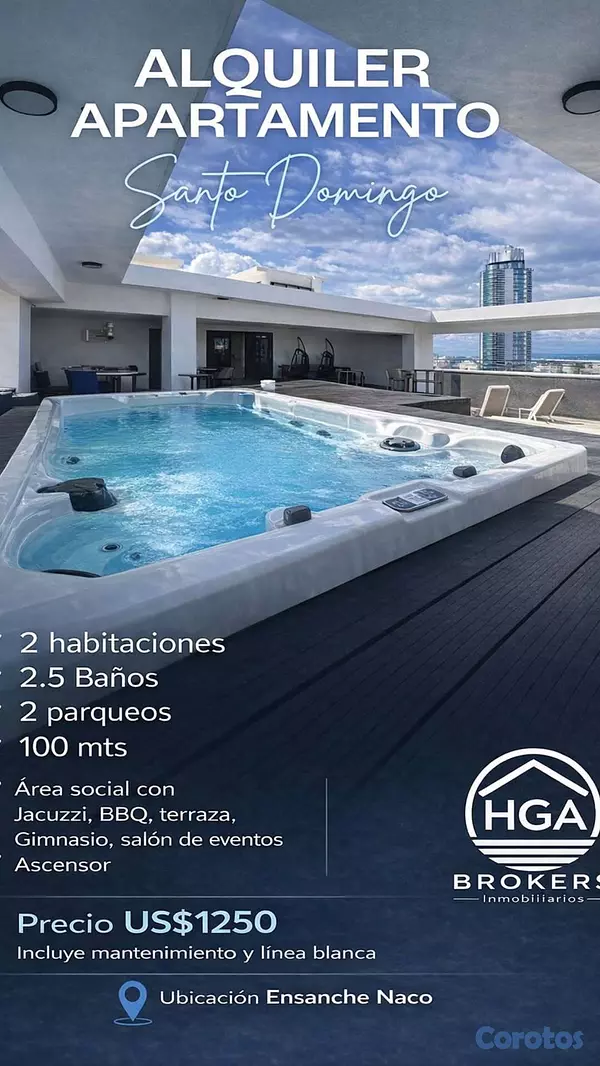 apartamentos - Apartamento con Linea Blanca en Naco 1