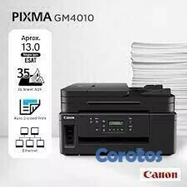 impresoras y scanners - MULTIFUNCIONAL CANON GM4010,CON BOTELLA DE TINTA DE FABRICA  SOLO BLANCO Y NEGRO 2