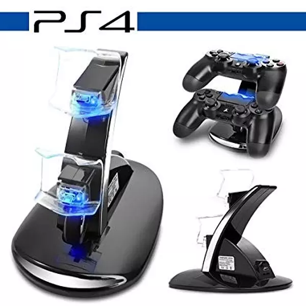 consolas y videojuegos - Base Cargador Ps4 Doble Tp4002  Dualshock playstation 4 2