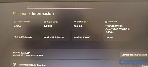 computadoras y laptops - Laptop VivoBook X515E Negociable 9