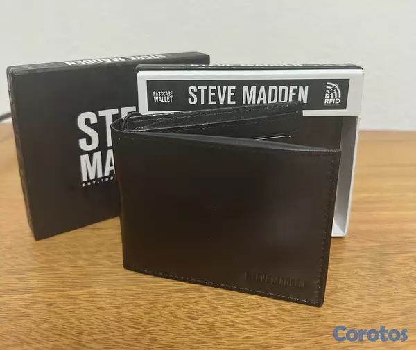 carteras y maletas - Billetera Steve Madden 100% Leather Nueva 3